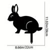 Rabbit/Squirrel Figurines Hollow Dust Proof Wrought Iron Realistic Rabbits Art Sculpture for Garden Party Decor Metal Home Yard