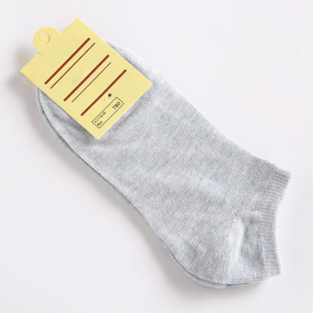Stylish Casual Women Solid Color Elastic Cotton Breathable Low Cut Ankle Boat Socks Warm Socks