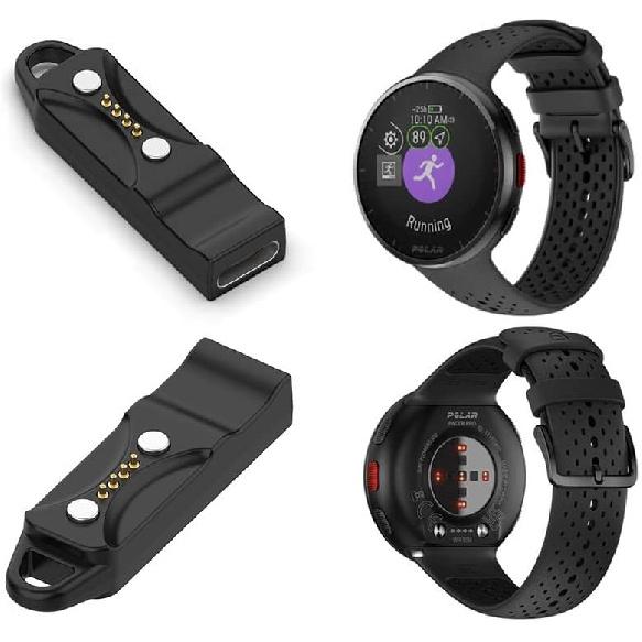 Compatible for Polar Pacer/Pacer Pro/Ignite 3/Vantage V3/Vantage M3/Grit X2 Pro Charger Adapter, Charging Cable Power Converter for Polar Pacer Smart