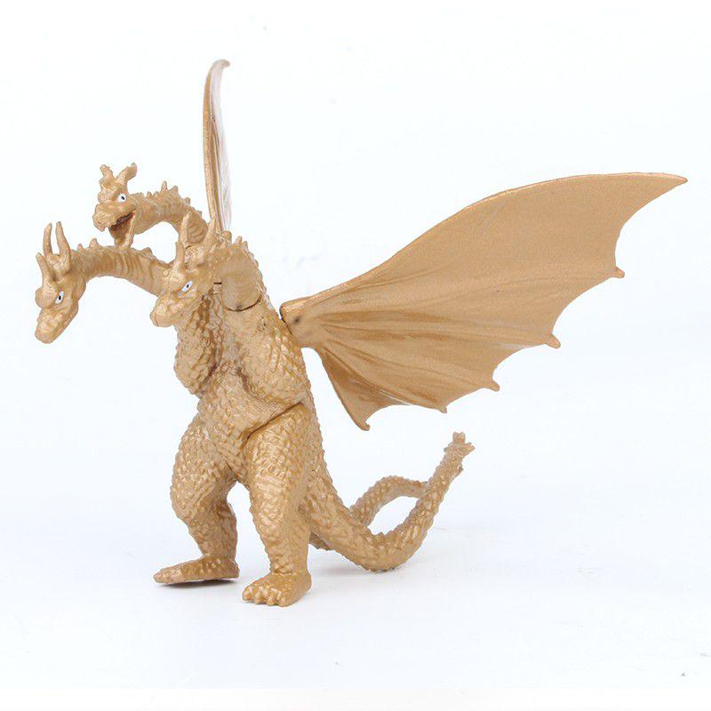 10 piezas/set Godzilla King Ghidorah cabezas dragón dinosaurio monstruos  Rodan figura de acción colección modelo juguetes niños regalo de Halloween