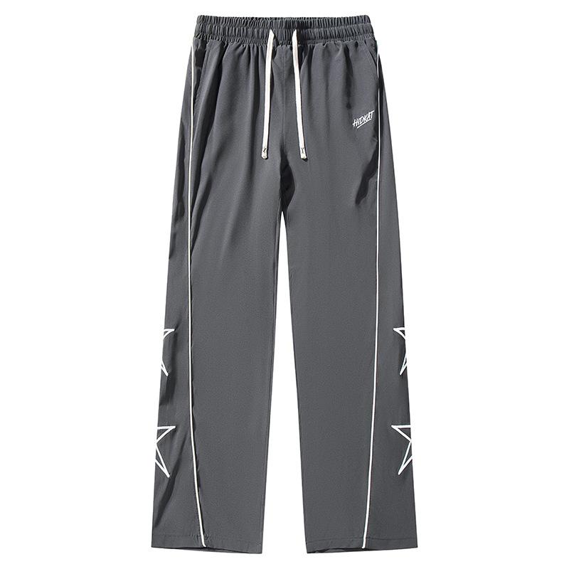 European size, men's trousers, casual sports, daily running, versatile pocket trend g pentagram