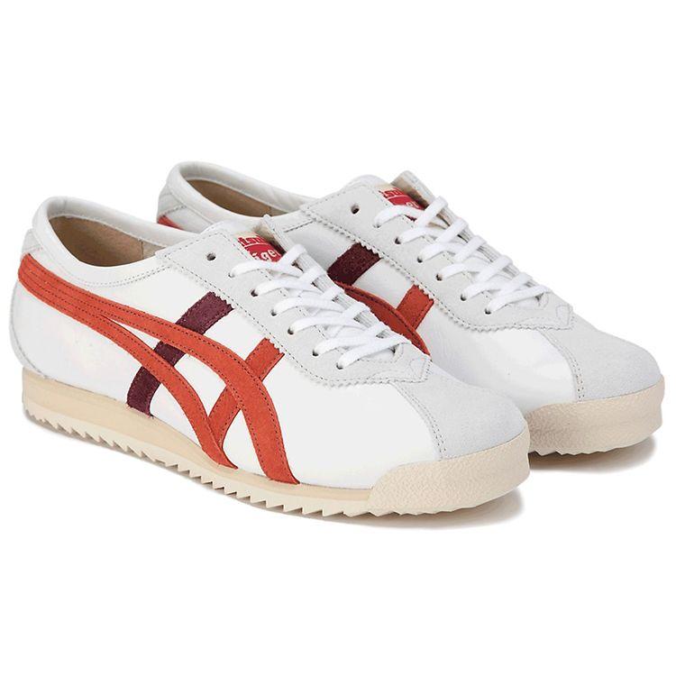 Onitsuka Tiger Limber 66 Prestige Comfortable Durable Low-Top Running Shoes Women sneaker White Red 1182A096-102