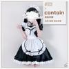 Japanese black and white cos cafe maid costume cosplay anime costume lolita lolita dress