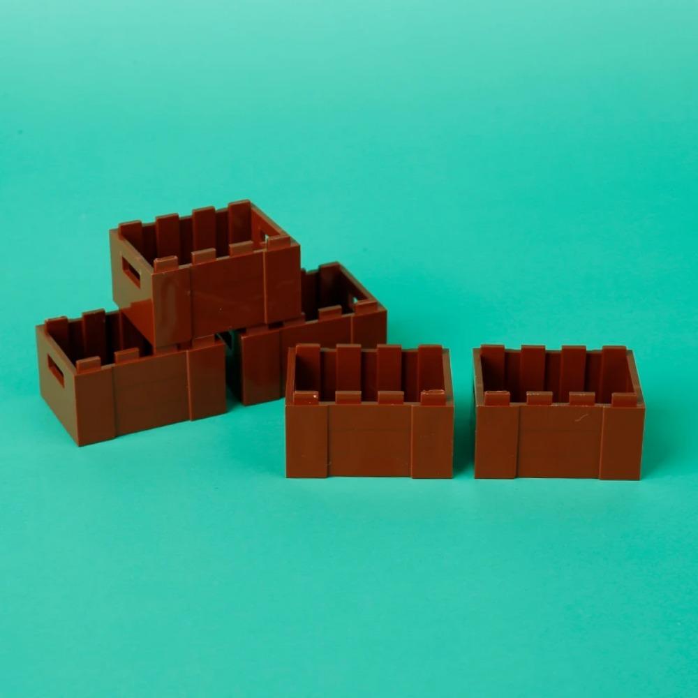 

MOC Банкоматы Драгоценная Золотая Яйцевидная Руда Бриллиант Строительные Блоки Драгоценная Ячейка Безопасности Деревянная Бочка Банковская Карта Кирпичики Игрушки