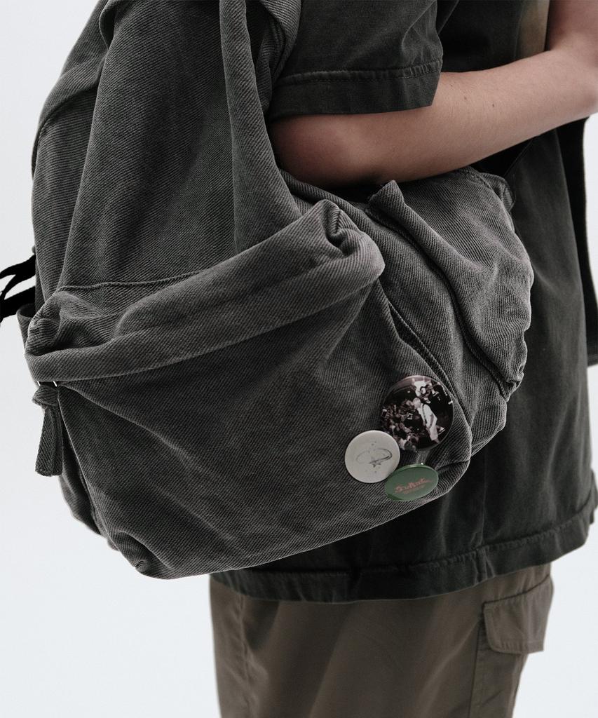 Suade Washed Backpack [Charcoal Gray]
