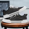 Nuove sneakers in denim streetwear moda uomo allacciate scarpe da passerella sneakers in tela da uomo scarpe hip-hop taglia grande 47 48 ragazzo trainer