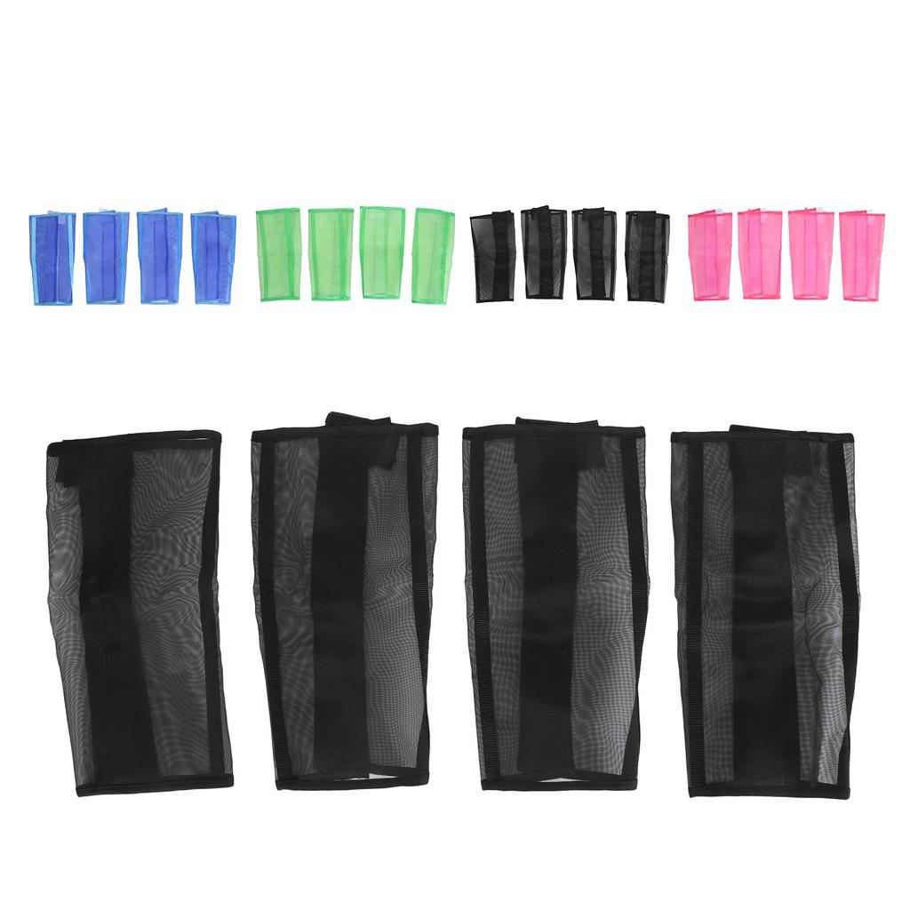 4pcs Horse Leg Boots Breathable Mesh Horse Leg Protective Boots Horse Leg Protector Wraps for Hoof S