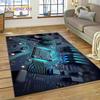 PCB Circuit Board 3D Chip CPU Carpet Rug for Bedroom Living Room Home Sofa Decoration,Children Game Large Decor Floor Mat Gift