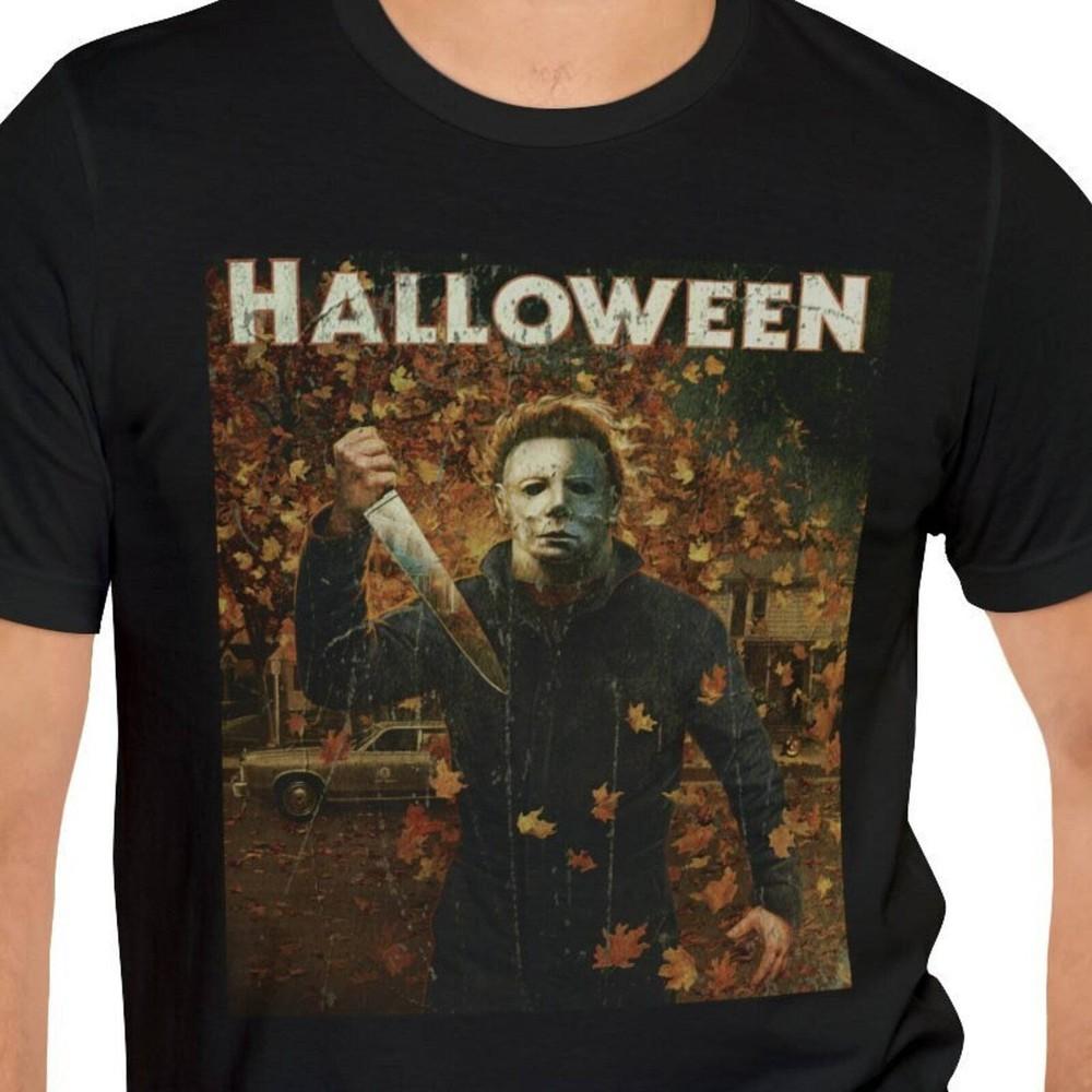 

MICHEAL MYERS Tshirt T-shirt T shirt Vintage Aesthetic HALLOWEEN Tee 1978 Horror Unisex T-Shirt XXXXL