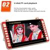Multifunctional Portable Tempered Screen 13-inch Video Player HD Player MP3/4 Speaker FM Radio E-book Amplifier Audio
