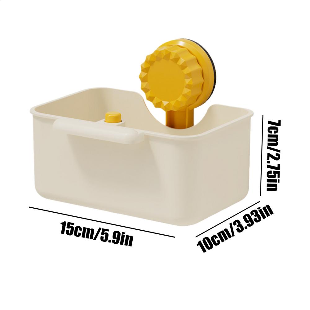 Panier Crépine d'Évier Bassin de Lavage d'Évier Filtre Anti-Fuite Bassin Ventouse Support Type Pression en un Clic Évacuation Grille Rangement