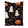 Halloween Flannel Throw Blanket Printed 130 150 cm for Couch Sofa Bed