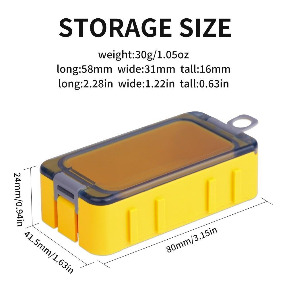 3pcs Plastic Fishing Tackle Box Mini Fishing Accessory Box Bait Storage Box Lure Fishing