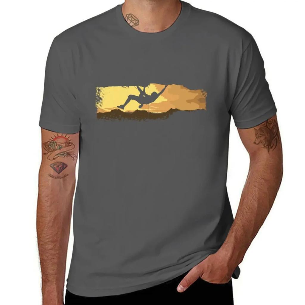 Extreme Climbing TShirt rapper graphic tees vintage graphic tee heavy weight t shirts for men 2025 new model