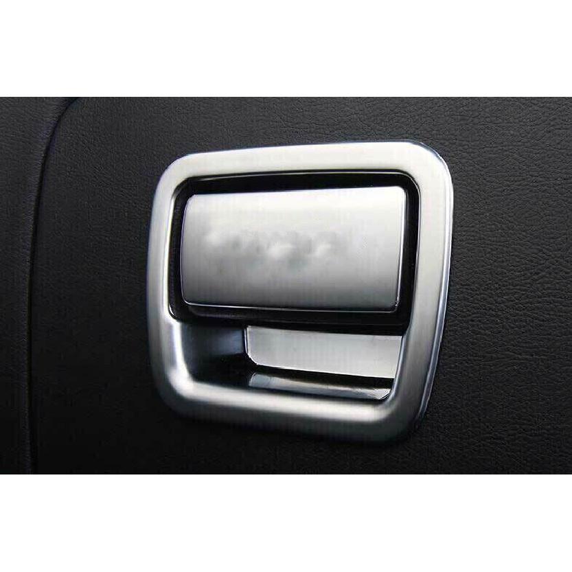 For Cadillac XT6 2020-2022 Matte Silver Co-Pilot Storage Box Handle Sticker Trim