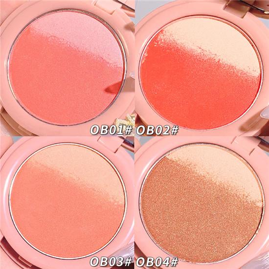 Gradient Blush Smooth And Easy To Color Waterproof And Sweat-Proof Powdery Delicate Blush Natural Face Makeup
