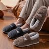 Plush cotton slippers winter bag heel 2025 new indoor home non-slip warm outdoor cotton shoes autumn and winter