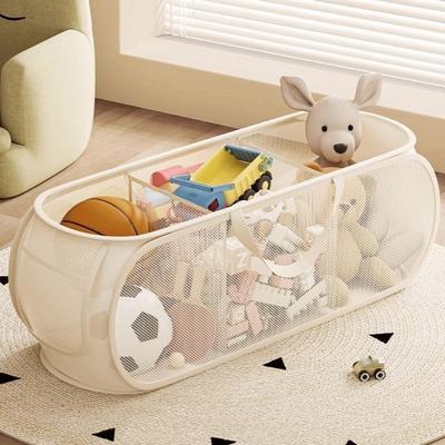 With Handle Doll Storage Basket Sub Block Design Stuffed Toys Organizer  Household Use