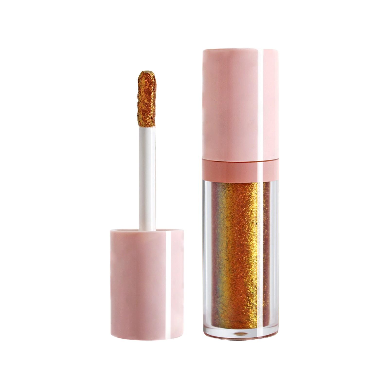 

Тени для век с перламутровыми блестками Жидкие тени для век Монохромный хайлайтер 4 мл One Size золотой