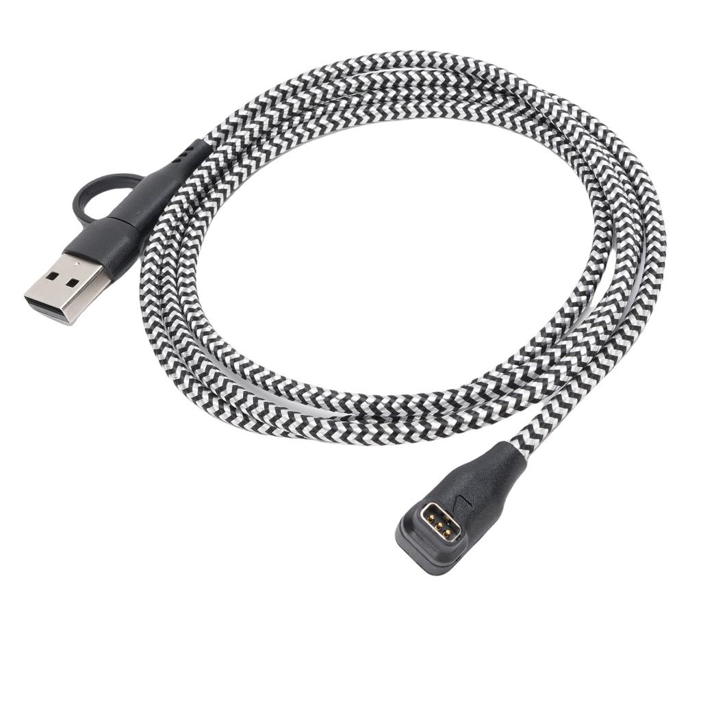 USB and Type C Charging Cable Fit for COROS PACE Pro Smartwatch 1m Length 2 in 1 USB A and C Charging Cord