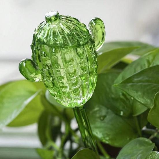 Cactus Watering Globes Plant Self Watering Bulbs Transparent Automatic Watering Globes for Indoor Outdoor Plants Home Gardening