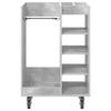 Golf Cabinet with Wheels Universal Concrete Grey 65 x 45 x 98 cm