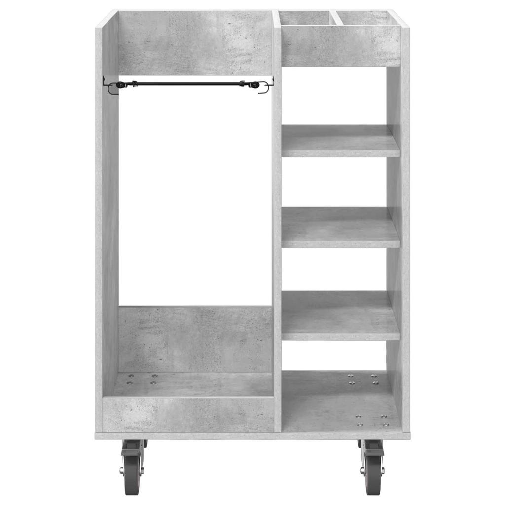 Golf Cabinet with Wheels Universal Concrete Grey 65 x 45 x 98 cm
