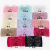 Baby hair accessories plain soft nylon bow headband children's headscarf jewelry children's hair accessories