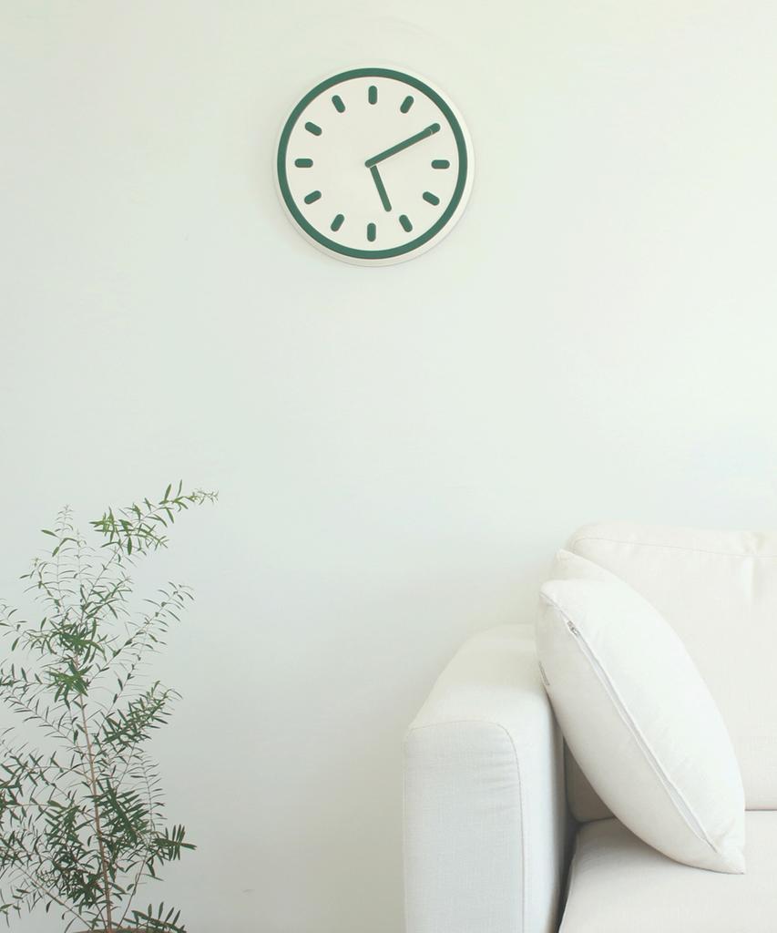 Peniche Line Wall Clock Silent Wall Clock Open-Type Clock 5 Colors