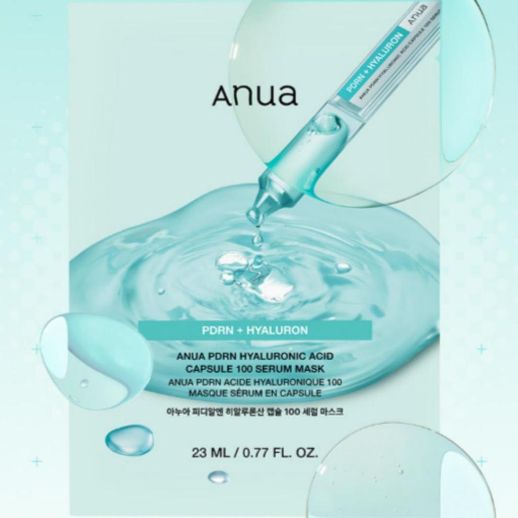 [ANUA] PDRN Hyaluronic Acid Capsule 100 Serum Mask Sheet 23ml x 10ea