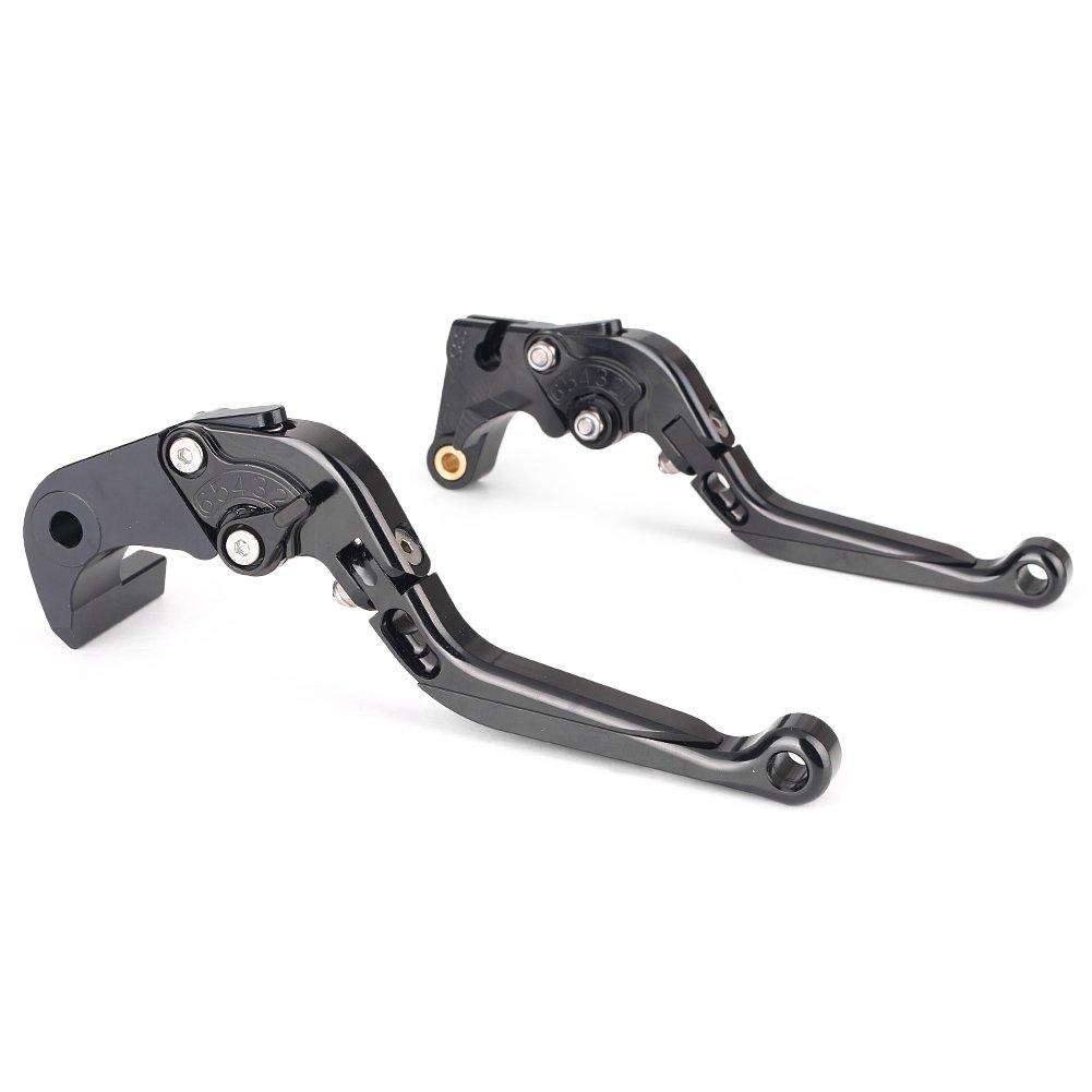 Mallofusa Motorcycle Brake Clutch Lever Set Adjuster Folding Telescopic 6 Level Adjustment Genuine Replacement