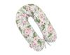Oreiller de grossesse plus long pour les femmes enceintes pour dormir + Housse amovible - Pivoines roses