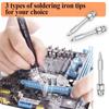 New 1pc 8W-30W Battery Soldering Iron Usb Portable Soldering Iron Tip Portable Soldering Iron Tip