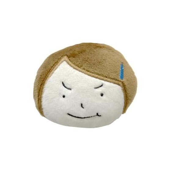 Morisaka Global My Wagomu Won t Give Up Plush Face Badge 7 x 2 x 6cm Shinsuke Yoshitake Picture Book Character Miscellaneous Goods Nuiba Cute