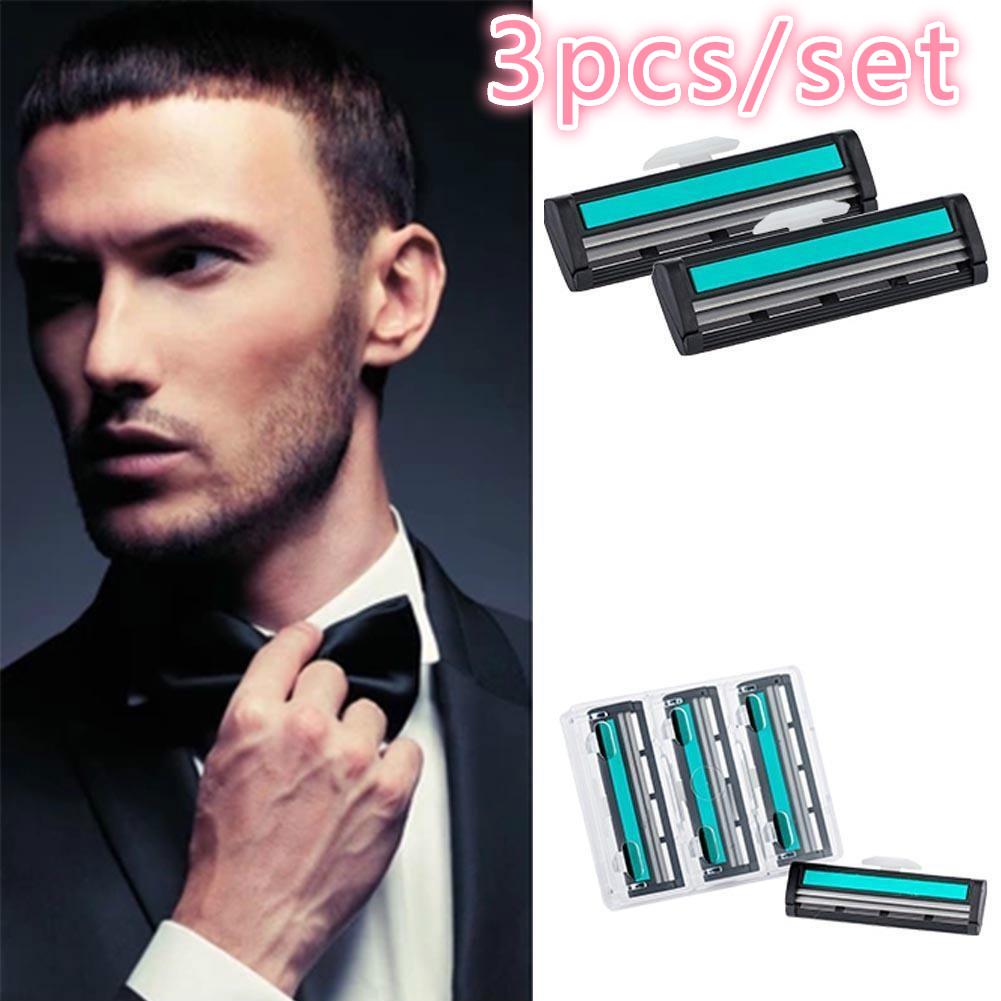 Buy 3pcs/lot Men's Face Shaving Razor Blades Beard Shaver Razor Slice ...