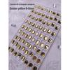 Champagne Colored K9 Octagonal Nail Diamonds for Salons