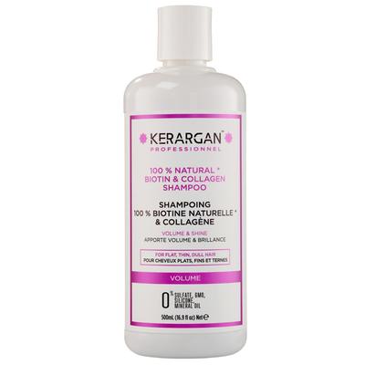 Shampoo with Biotin and Collagen To Give Strength and Shine - Damaged and Fine Hair - Sulfate, Paraben and Silicone Free - 500 Ml