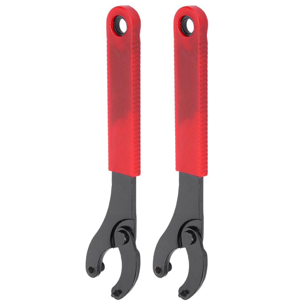 2Pcs Mountain Bike Fixed Gear Bottom Bracket Tool Flywheel Locking Ring Character Wrench