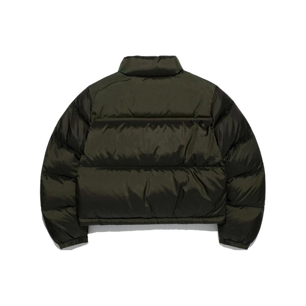 Lee Logo Embroidered Stand Collar Korean Style Short Zipper Down Jacket Women outerwear LE2304DP60BR