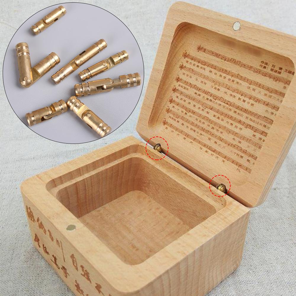 Mini Folded Jewelry Box Barrel Hinge Invisible Wine Wooden Case Hinges Concealed Barrel Hinge Pure Copper Furniture Hardware Hot