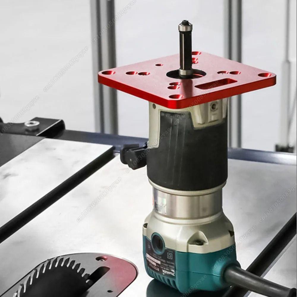 Aluminum Router Table Insert Plate Engraving Milling Plate Jigs Trimming Machine Board  Woodworking
