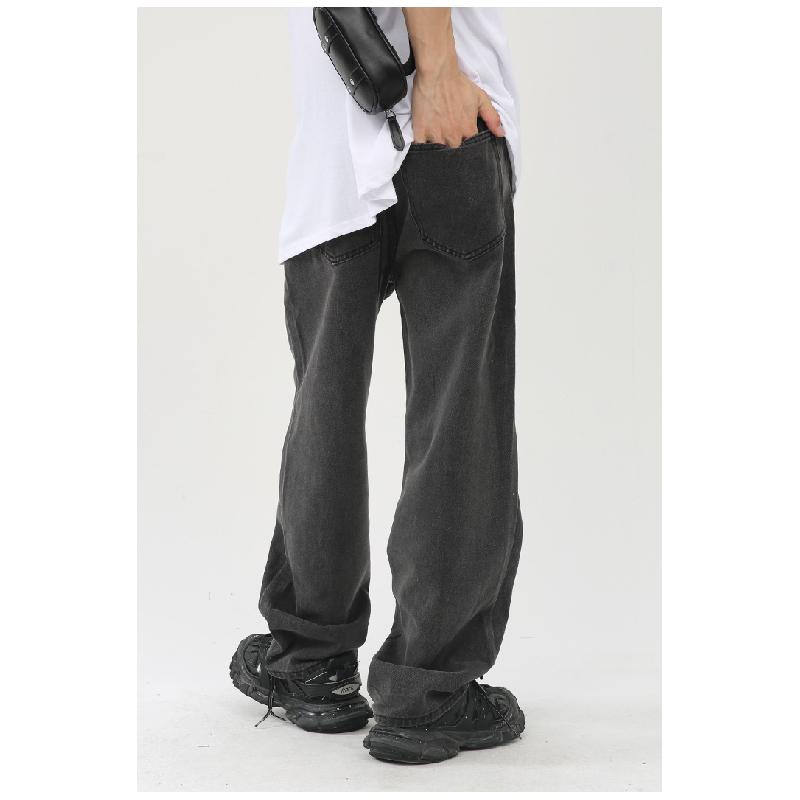 New loose-fitting Korean-style versatile slimming ins straight wide-leg pants for men, trendy casual trousers