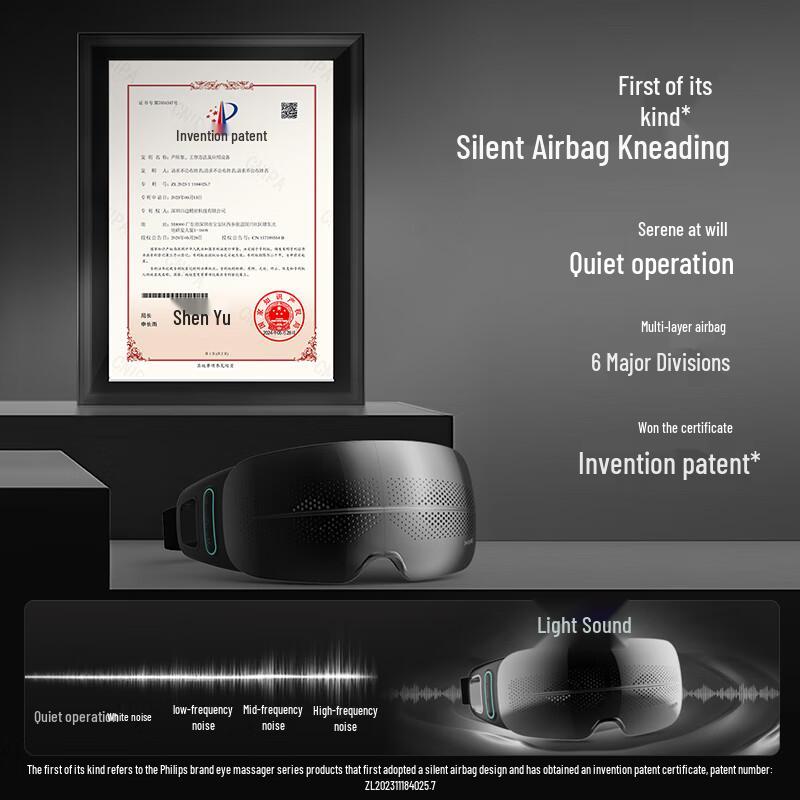 Philips Visible Smart Eye Massager with Heat and Bluetooth Music CN plug (adapter included)