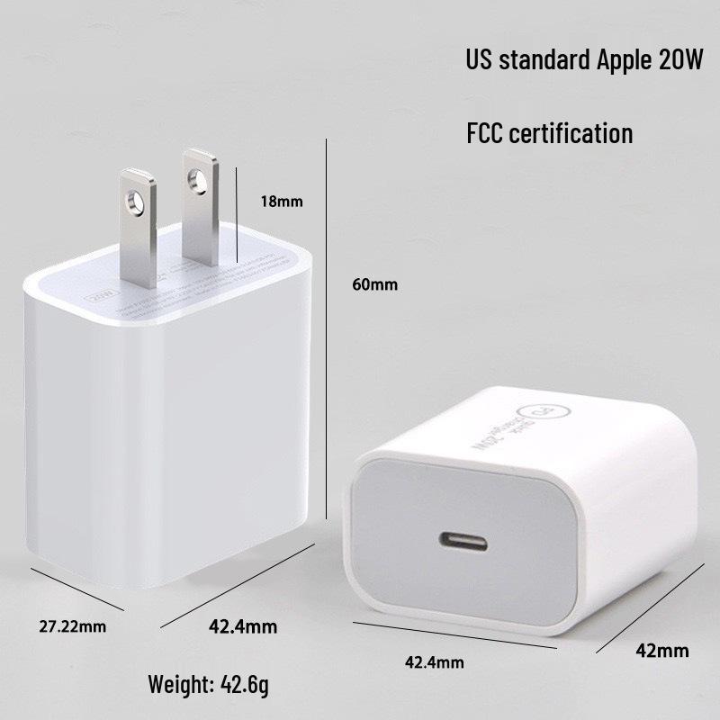 PD 20W Fast Charger for iPhone 5-16, Compatible with European and UK Standards