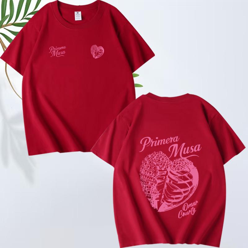Omar Courtz Primera Musa Album Tour Merch T Shirt men women fashion Oversized 100% Cotton short sleeve Summer print Unisextops