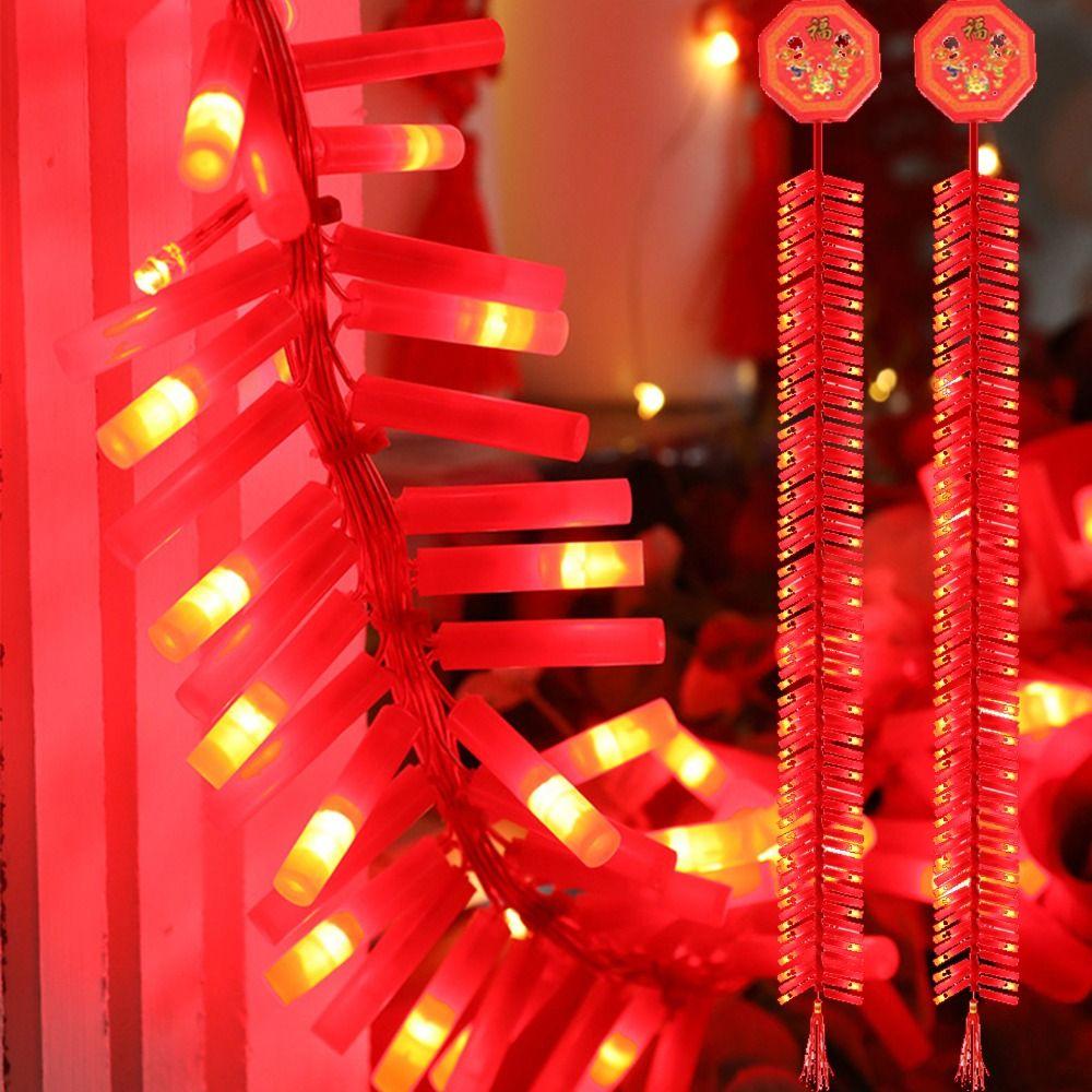 

30LED Simulated Firecracker 1.2M Firecracker String Chinese Electronic Firecracker Outdoor