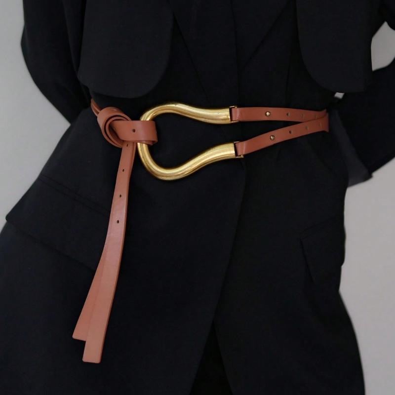 1pc Women's Suit Waist Belt, Versatile Wide Horseshoe Buckle Decoration Belt For Skirt Summer, School Fall, Autumn, Halloween