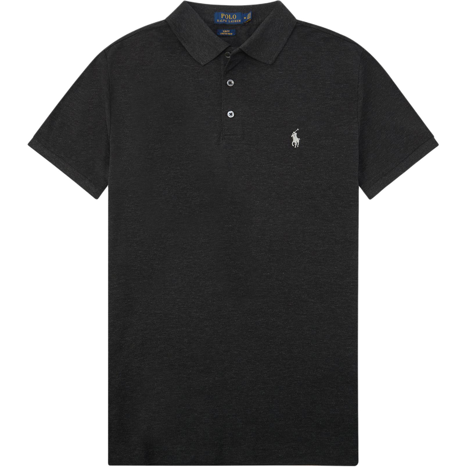 

Мужская рубашка поло Polo Ralph Lauren из сетчатой ткани с принтом и вышивкой, топы, черная, MNPOKNI1N820720-001 S