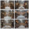 Weihnachts-Hintergrund Fotografie Winter Schnee Weihnachtsbaum Dekoration Neujahrsparty Erwachsene Kinder Foto Hintergründe Banner Requisiten