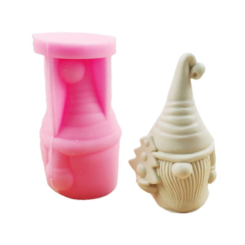 

Силиконовая форма Санта-гном для украшения рабочего стола своими руками, форма для свечей из гипсовой эпоксидной смолы для украшения дома